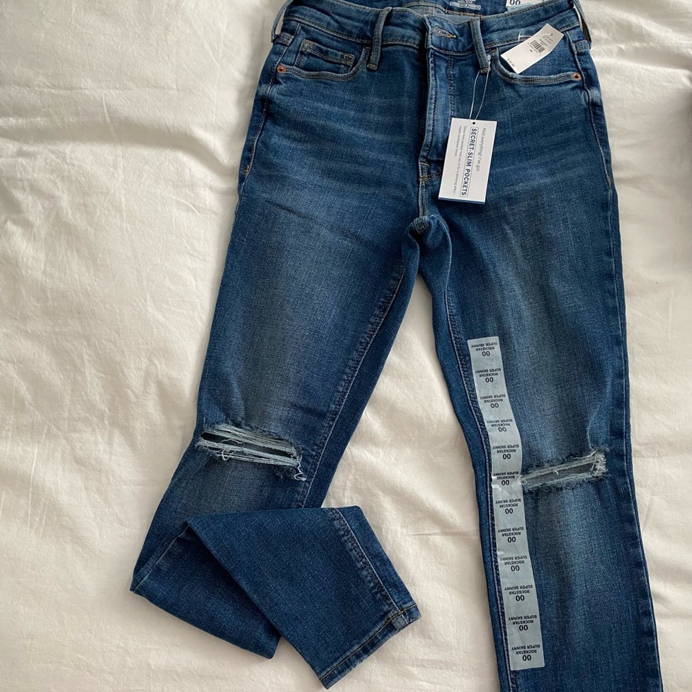 Old Navy Rockstar Super Skinny High Rise Jeans 00